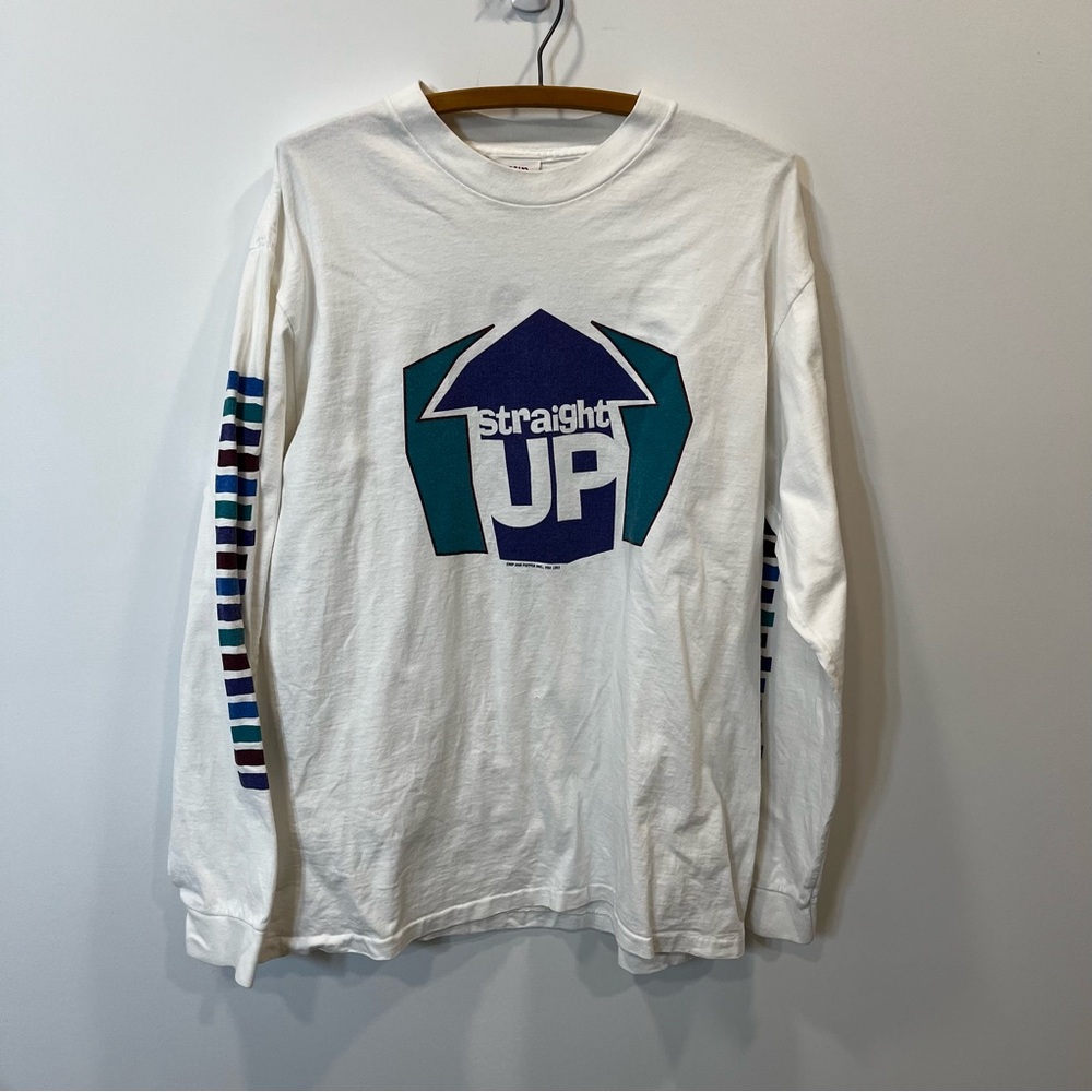 Vintage Chip and Pepper L/S Graphic Shirt LARGE “Straight Up” 1993 RARE